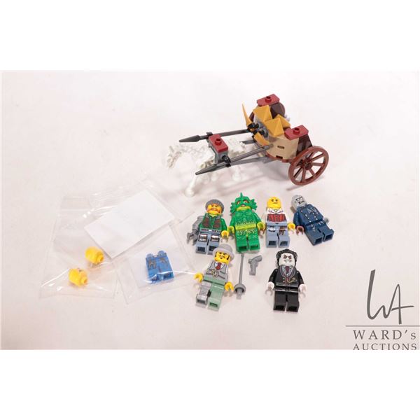 Lego "Monster Fighters" mini figures including Zombie Driver, Lord Vampyre, Doctor Rodney Rathbone, 