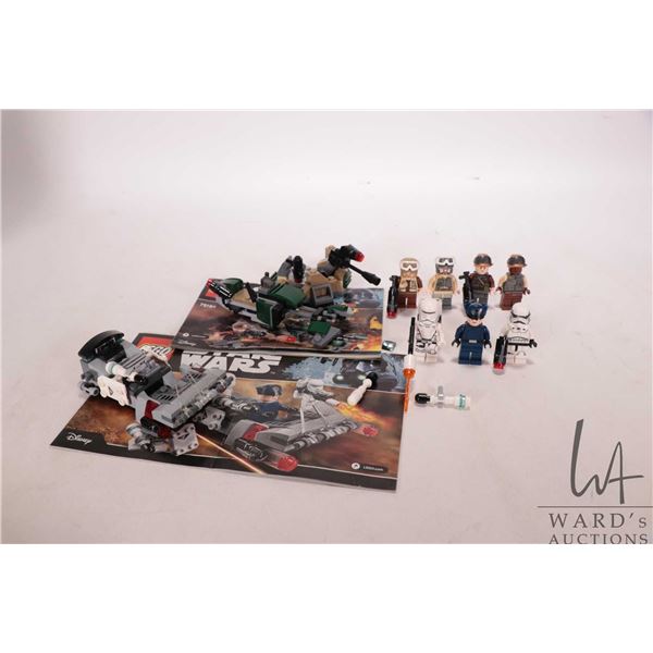 Two Lego "Star Wars mini figure sets including no. 75164 Rebel Trooper Battle pack, near complete, i