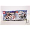 Image 1 : Two Lego "Star Wars" series 2 Microfighters including 75074 and 75075, both new in factory sealed bo