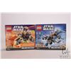 Image 1 : Two Lego "Star Wars" series 3 Microfighters including 75125 and 75129, both new in factory sealed bo