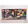 Image 1 : Two Lego "Star Wars" series 4 Microfighters including 75162 and 75163, both new in factory sealed bo