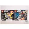 Image 1 : Two Lego "Star Wars" series 6 Microfighters including 75223 and 75224, both new in factory sealed bo