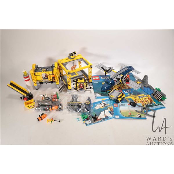 Lego "Lego City" no. 60096 pre-built Deep Sea Operation Base and 60096 mini sub and life boat, plus 