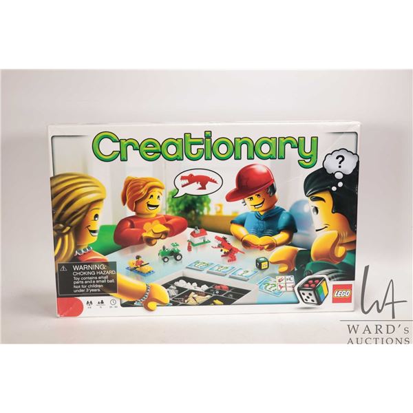 Lego " Creationary" no. 3844 board game, appears complete, not guaranteed. Includes manual. Bid acco