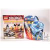 Image 1 : Lego "Ninjago" Brickmaster building book and brick set, appears pre-built, completeness not confirme