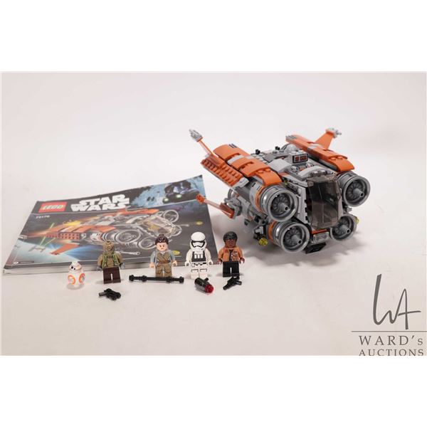 Lego "Star Wars" no. 75178 Jakku Quad Jumper, pre-built kit, some Minifigures, no box, includes manu