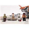 Image 2 : Lego "Star Wars" no. 75178 Jakku Quad Jumper, pre-built kit, some Minifigures, no box, includes manu
