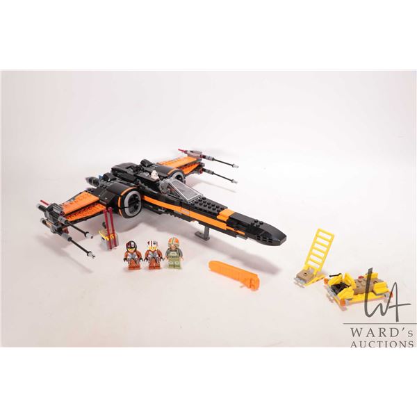 Lego " Star Wars" no. 75102 Poe's X-Wing Starfighter, pre-built kit, some Minifigures, no box, no ma