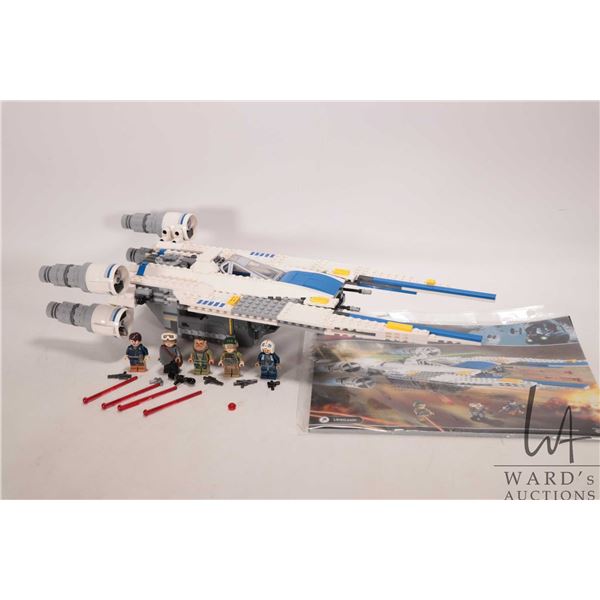 Lego "Star Wars" no.75155 Rebel U-Wing Fighter, pre-built kit, some Minifigures, no box, includes ma