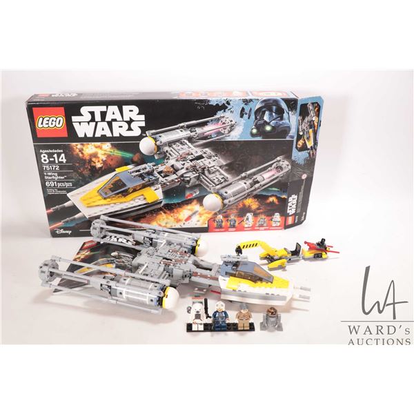Lego "Star Wars" no. 75172 Y-Wing Star Fighter, pre-built kit, some Minifigures, includes box and ma