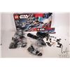 Image 1 : Lego "Star Wars" no. 7672 Rogue Shadow, note: bags 1, 2 and 3 have been partially assembled, bags 4,