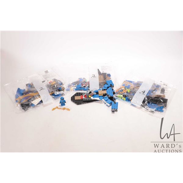 Lego "Ninjago" no. 70668 Jay's Storm Fighter, note: bag no. 1 is pre-built, bags 2, 3 and 4 are stil