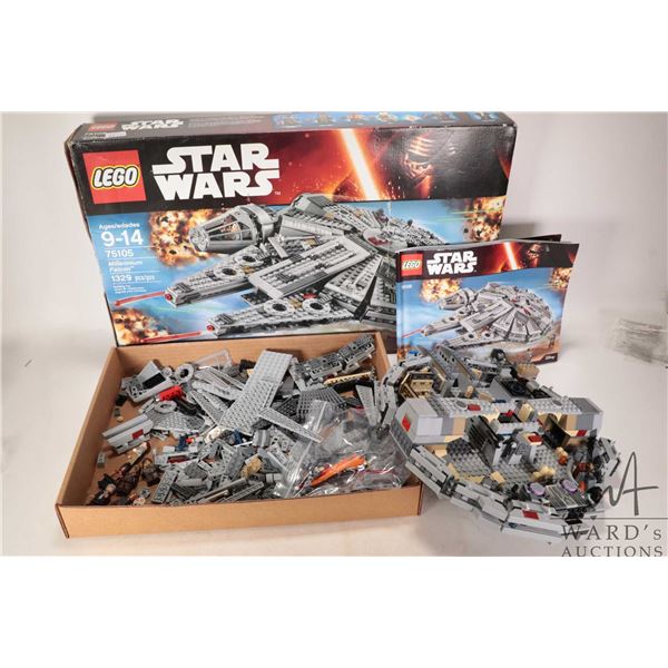 Lego " Star Wars" no. 75105 Millenium Falcon, includes box and manual. Completeness not confirmed, n