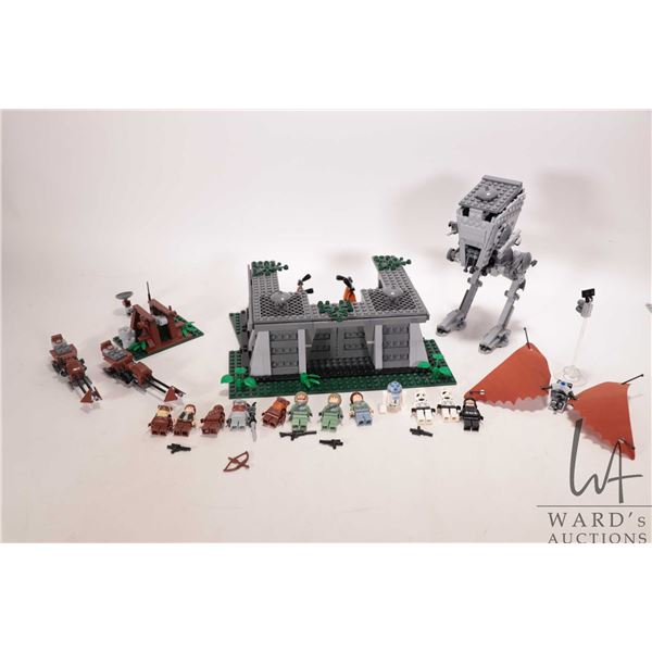 Lego "Star Wars' pre-built kits including no. 8038 Battle of Endor, no. 7657 AT-ST Walker, selection