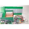 Image 4 : Large box of assorted Lego including bases, some kits or partial kits etc.