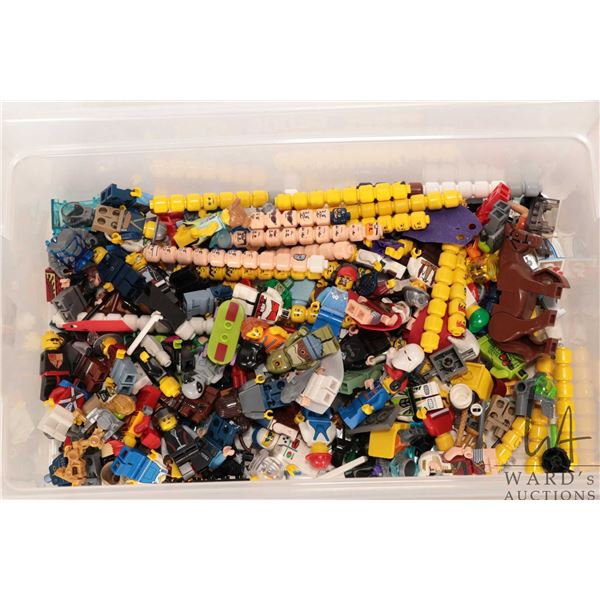 Large selection of Lego Minifigures and accessories including Voldemort, Rocka, One eyed ogre, large