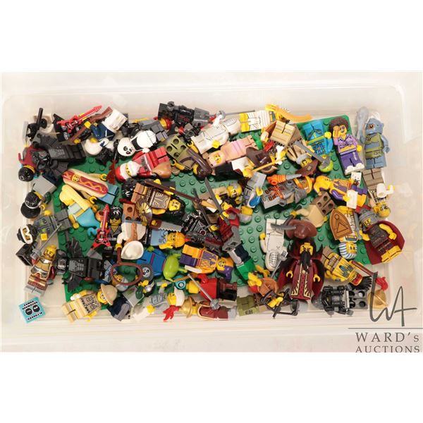 Large selection of Lego Minifigures and accessories including Roman Commander, Lady Samurai, Evil Wi
