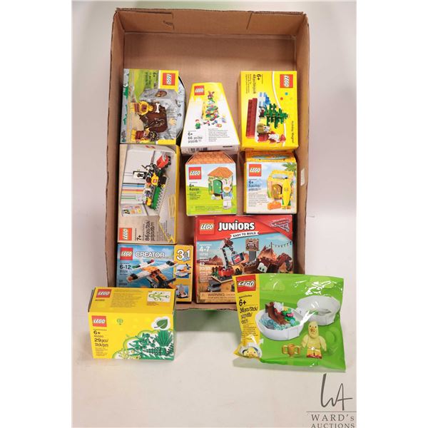 Ten Lego kits, all factory sealed, various themes