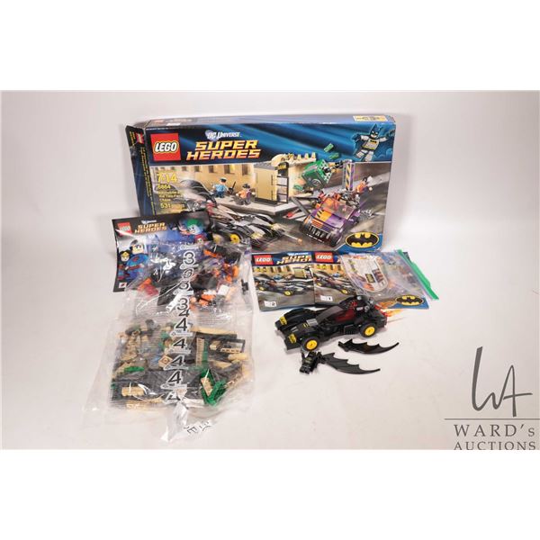 Lego "DC Universe Super Heroes" no. 6864 Batmobile and the Two-Face Chase, partially built kit inclu