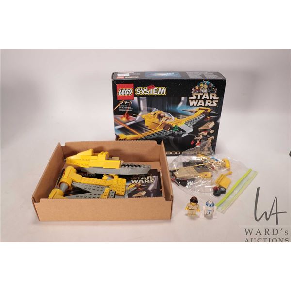 Lego Systems "Star Wars" no. 7141 Naboo Fighter. Pre-built kit, includes box, manual and Minifigures