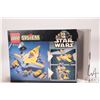Image 8 : Lego Systems "Star Wars" no. 7141 Naboo Fighter. Pre-built kit, includes box, manual and Minifigures