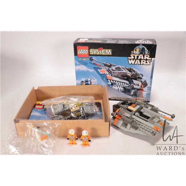 Lego Systems "Star Wars" no. 7130 Snowspeeder. Pre-built kit, includes box, manual and Minifigures. 