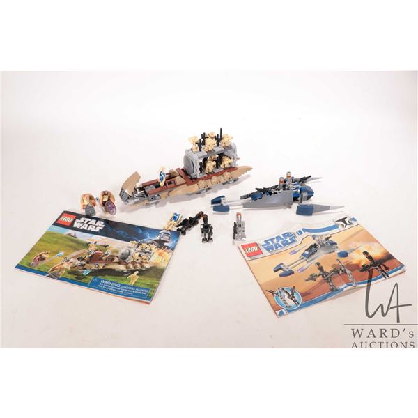 Two "Star Wars" kits including no. 8015 Assassin Droids Battle Pack and no. 7929 "The Battle of Nabo