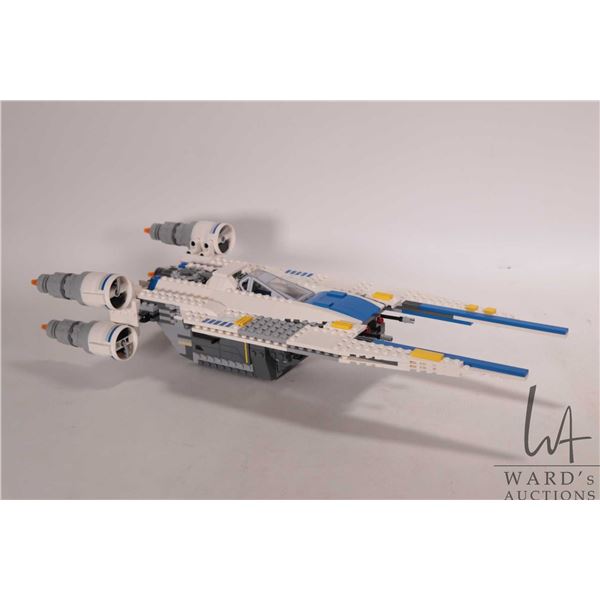 Lego "Star Wars" no. 75155 Rebel U-Wing Fighter pre-built kit. no Minifigures, no manual and no box.