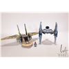 Image 1 : Two "Star Wars" no. 75024 HH-87 Star Hopper and a no. 75041 Vulture Droid pre-built kits. No Minifig
