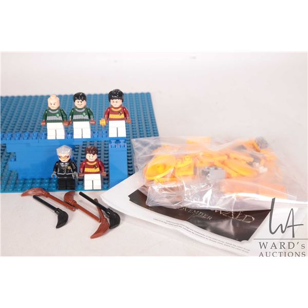 Lego "Harry Potter" Minifigures including Quidditch themed Harry Potter, Draco, Marcus Flint, Oliver