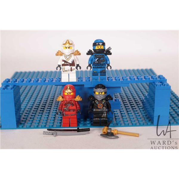 Lego "Ninjago" Minifigures including Jay Hunted, Cole Deepstone, Kai ZX and Zane ZX