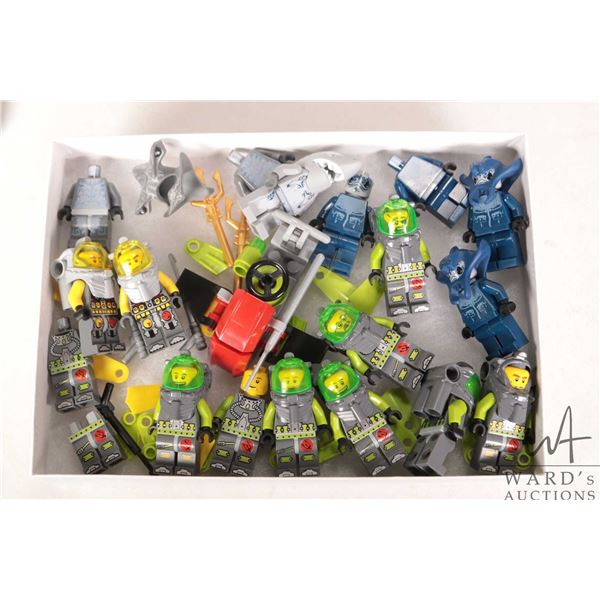 Lego "Atlantis" Minifigures including Atlantis divers, Atlantis Shark Warrior, Axel Storm, Atlantis 