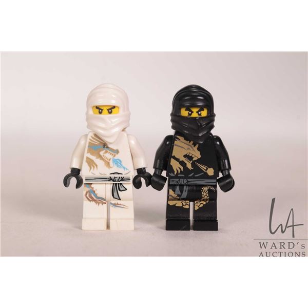 Lego "Ninjago" Minifigures including Cole DX and Zane DX, see photos for condition