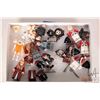 Image 1 : Lego "Pirates of the Carribean" Minifigures including Captain Jack Sparrow, Angelica hair/hat combo,