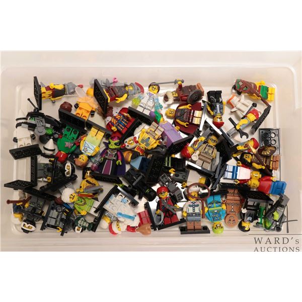 Selection of Lego Collector Minifigures series figures including Roman Commander, Hun Warrior, Warri