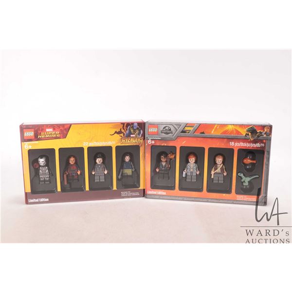 Lego Bricktober Minifigures including 2018 Jurassic World and 2018 Marvel Super Heroes