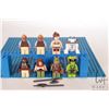 Image 1 : Lego "Star Wars" Minifigures including Oola ( crack in torso), two Weequay Skiff guards, Slave Leia,