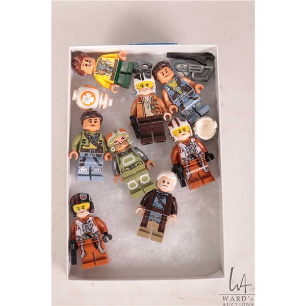 Lego "Star Wars" Minifigures including Rowan, Zander, Kordi, Poe, Resistance X-Wing Pilot, Poe Pilot