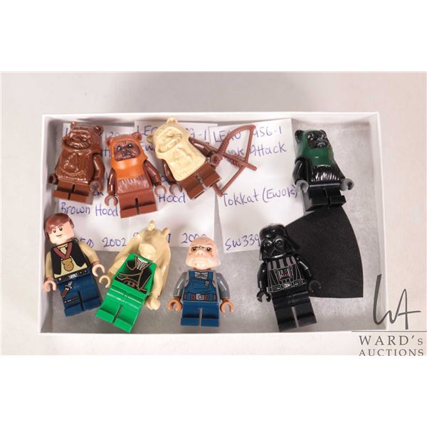 Lego "Star Wars" Minifigures including Tokkat, Paploo, Wicket, vintage Wicket, Han Solo Celebration,