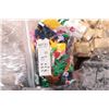 Image 2 : Selection of colour co-ordinated bagged loose Lego bricks