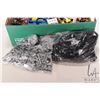 Image 3 : Box of bagged and loose Lego bricks, Minifigures and accessories