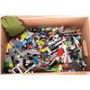 Image 2 : Box of assorted Lego bricks and partially built Lego vehicles