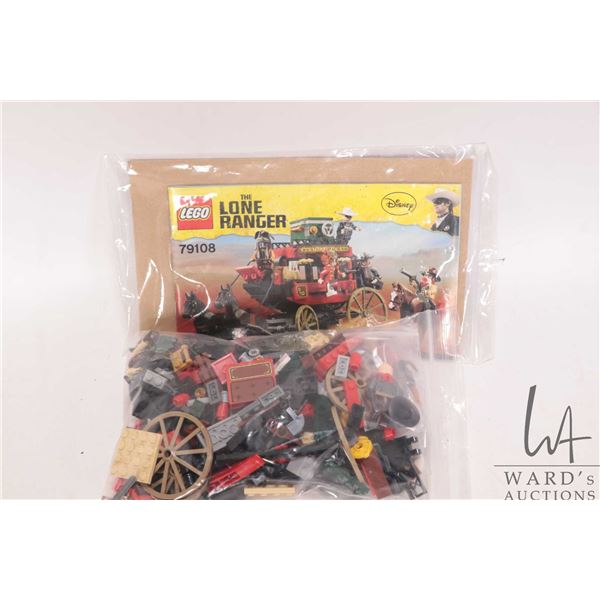 Lego "The Lone Ranger" no. 79108 Stage Coach Escape pre-built kit. Completeness not confirmed or gua