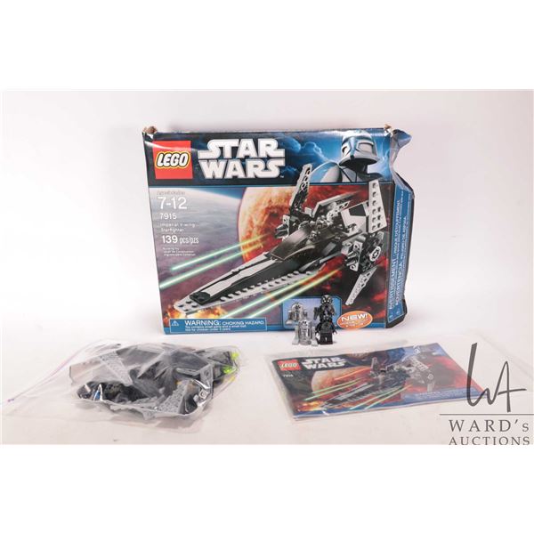 Lego "Star Wars" no. 7915 Imperial V-Wing Starfighter pre-built kit. Include manual, box and Minifig