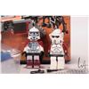 Image 3 : Three Lego "Star Wars" pre-built kits including no. 7193 Clone Trooper Battle Pack, with Minifigure,