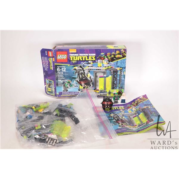 Lego "Teenage Mutant Ninja Turtles" no. 79119 Mutation Chamber Unleashed, includes box, manual and M