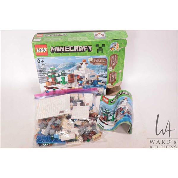 Lego "Minecraft" no. 21120 The Snow Hideout pre-built kit. Includes manual and box. Completeness not