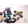 Image 2 : Assortment of Lego building kits and vehicles, appear to be from Lion Attack kit no. 70002 and Gorza