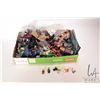 Image 1 : Box of miscellaneous Lego building bricks and partial kits and Minifigures including Ninja Turtles, 