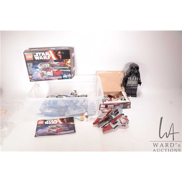 Lego "Star Wars" digital Darth Vadar alarm clock, working at time of cataloguing, and parts that app